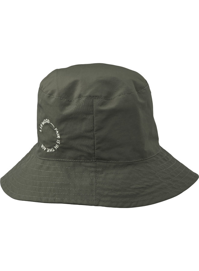 Damon bucket hat – Hunter green/dusty mint mix