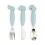 Easy-grip cutlery set - Blue