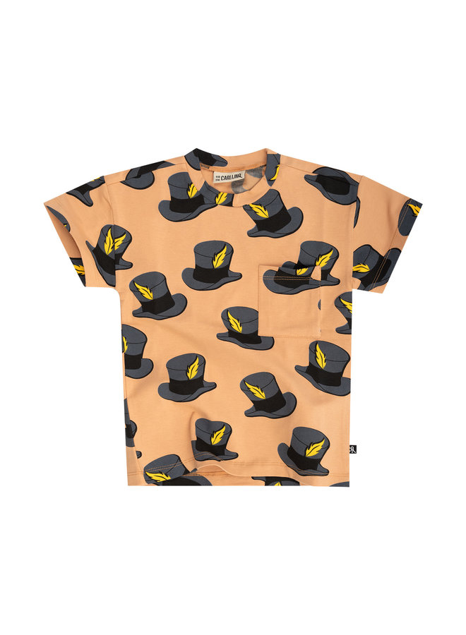 Mr. hat - crew neck t-shirt with pocket