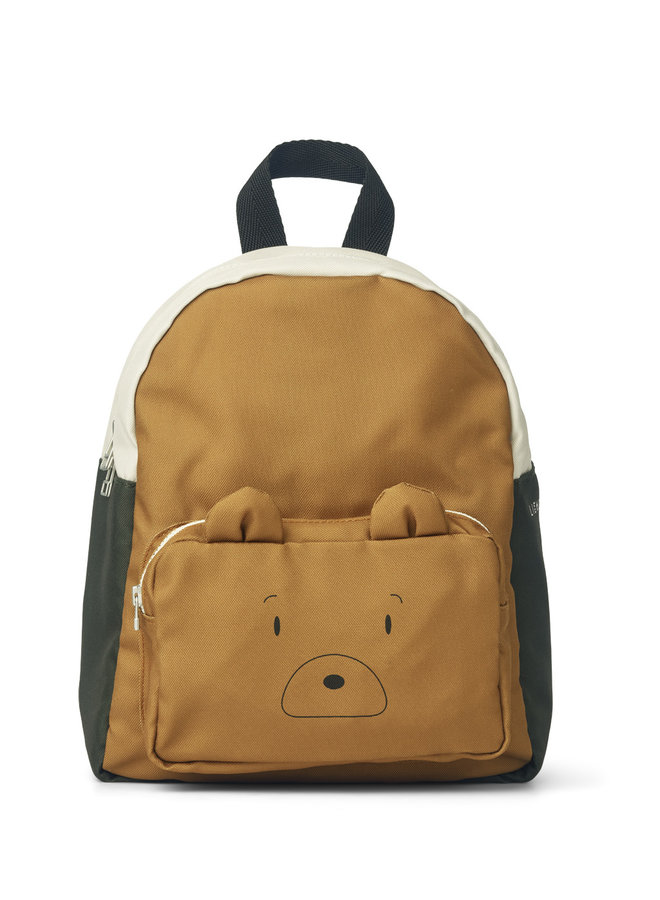 Allan backpack – Mr bear golden caramel multi mix