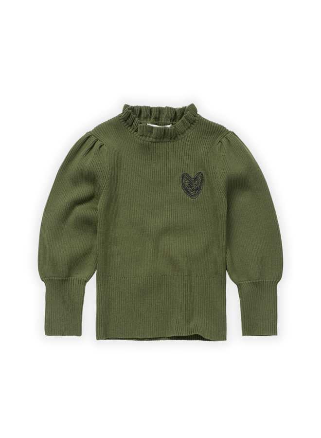 Turtleneck sweater heart