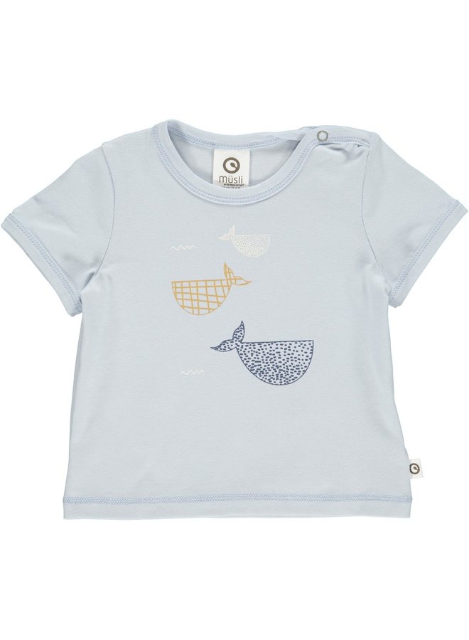 Whale Print s/s T baby