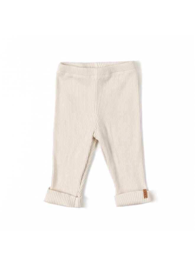 Rib Legging – Cream