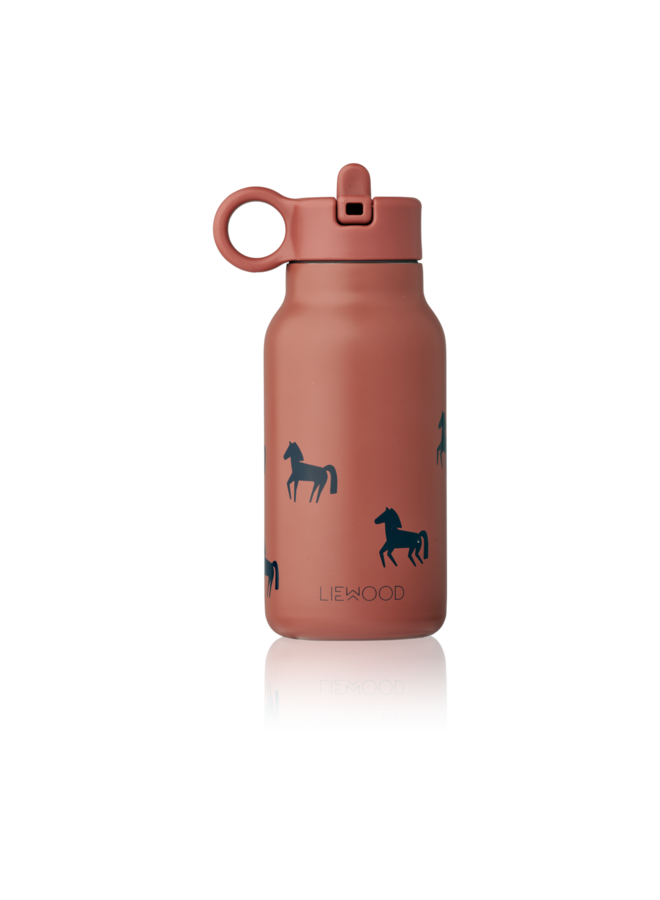 Falk Water Bottle 250 ml Horses / Dark rosetta