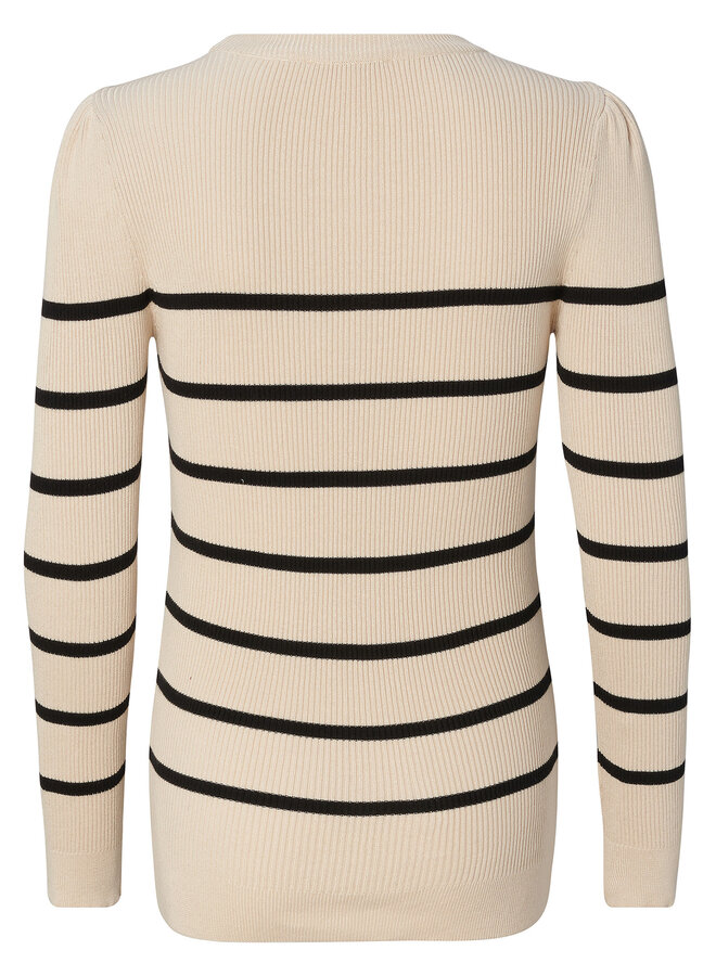 Zana knit pullover LS – Light Sand