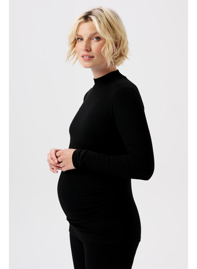 Noppies - Sira rib top LS - Black