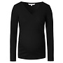 Sara nursing rib top LS – Black