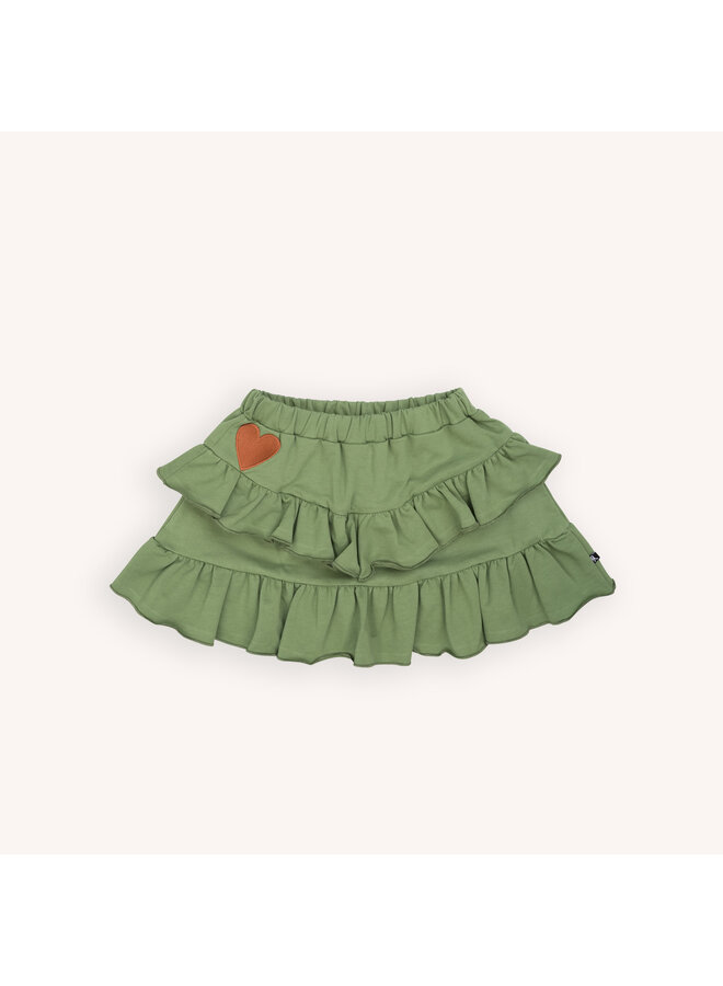 Hearts - double ruffled skirt