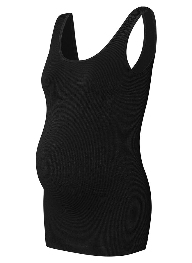 Sama seamless rib tanktop Black