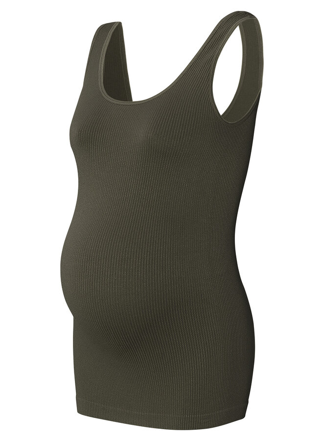 Sama seamless rib tanktop Olive