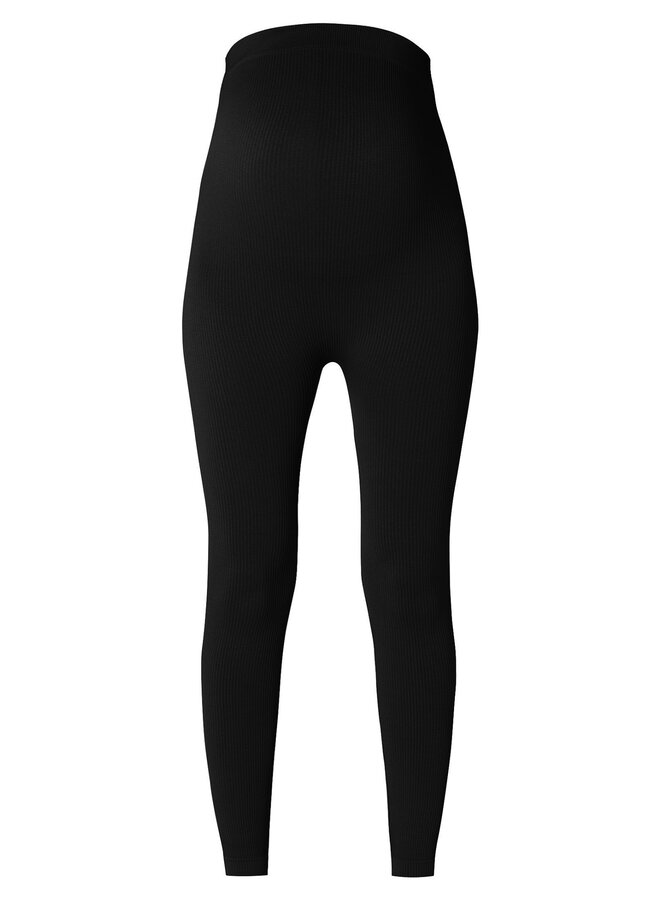 Reva seamless rib legging Black