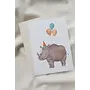 Getekend door zusje - Birthday Rhino