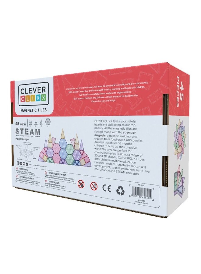 Cleverclixx Geo Pack Pastel | 45 Stuks