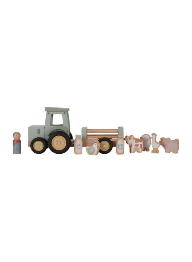 Little Dutch | Tractor met Trailer FSC - Little Farm