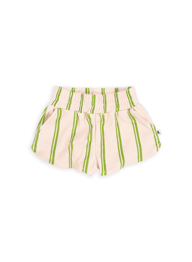 CarlijnQ Stripes green - sporty girls shorts