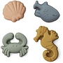 Gill Sand Moulds 4-pack | Sea Creature - Sandy Mix