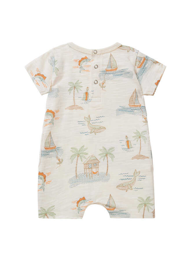 Boys Playsuit Boxford allover print