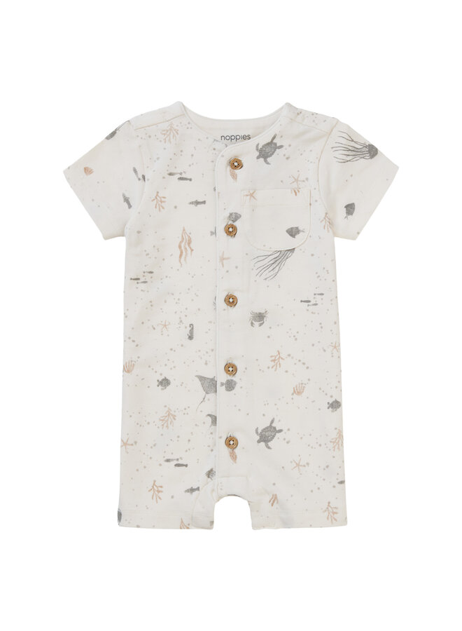 Unisex Playsuit Bunkie short sleeve allover print