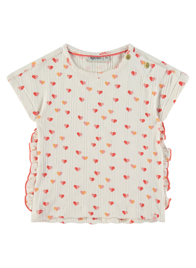 baby girls t-shirt rib short sleeve.48