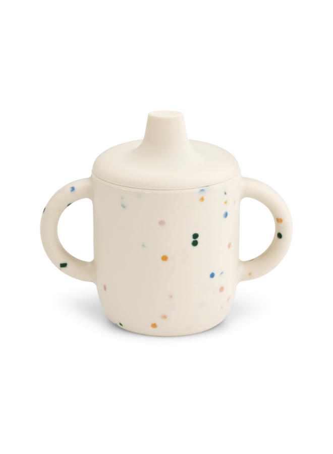 Neil Sippy Cup - Splash dots / Sea  shell
