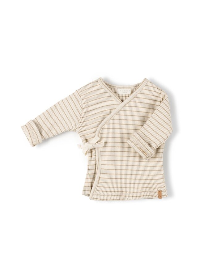 Rib Vest Biscuit Stripe