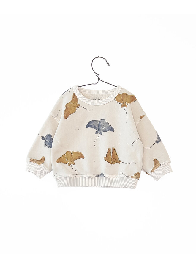 Play up PRINTED FLEECE SWEATER FIBER RAIAS