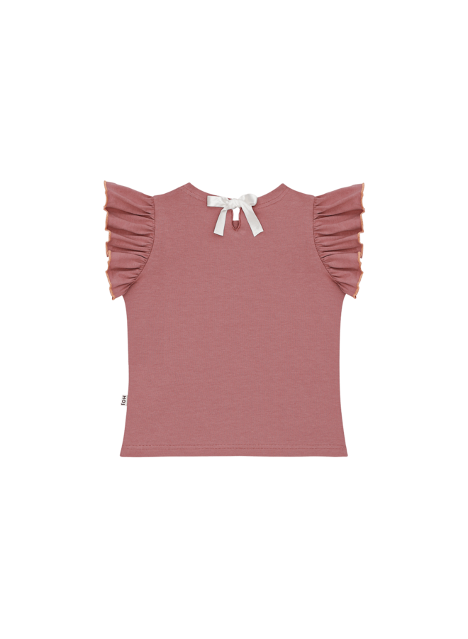 Ruffled Tee – Rose