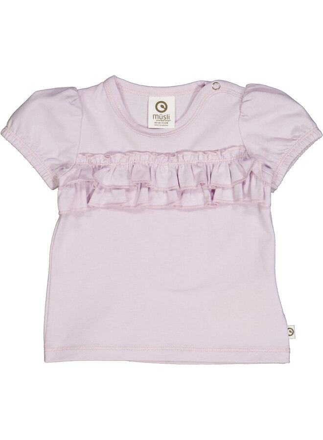 Cozy me puff s/s T baby – Orchid