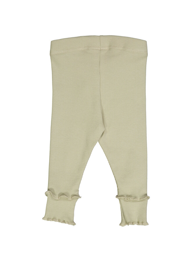 Cozy me rib leggings baby – Desert green