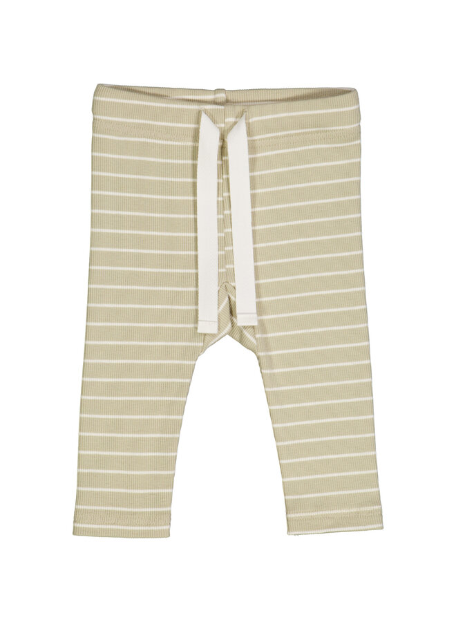 Stripe rib pants baby – Desert green