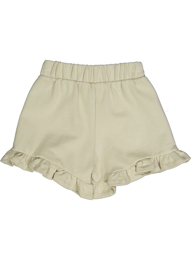 Sweat frill shorts – Desert green