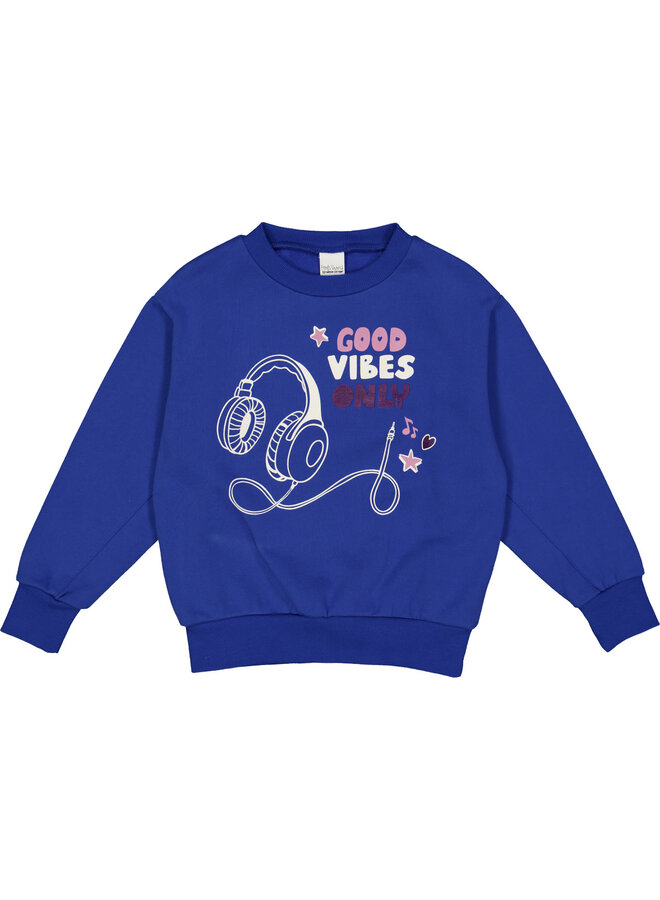 Tangle print sweatshirt – Star blue