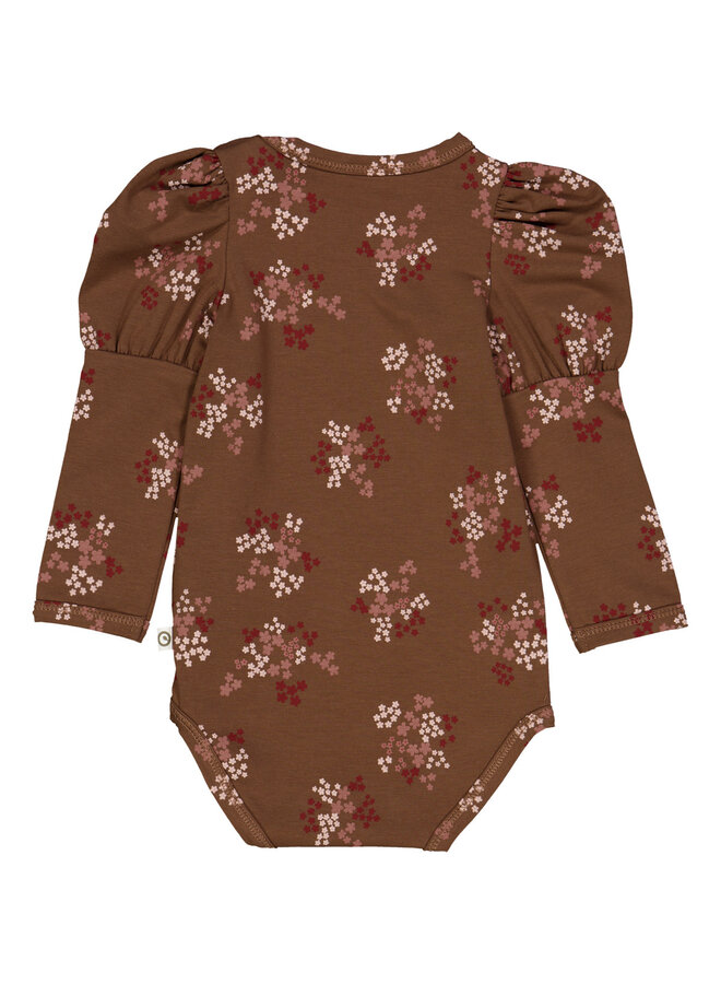 Flora puff l/s body – Bark/ Cabernet/ Nightingale