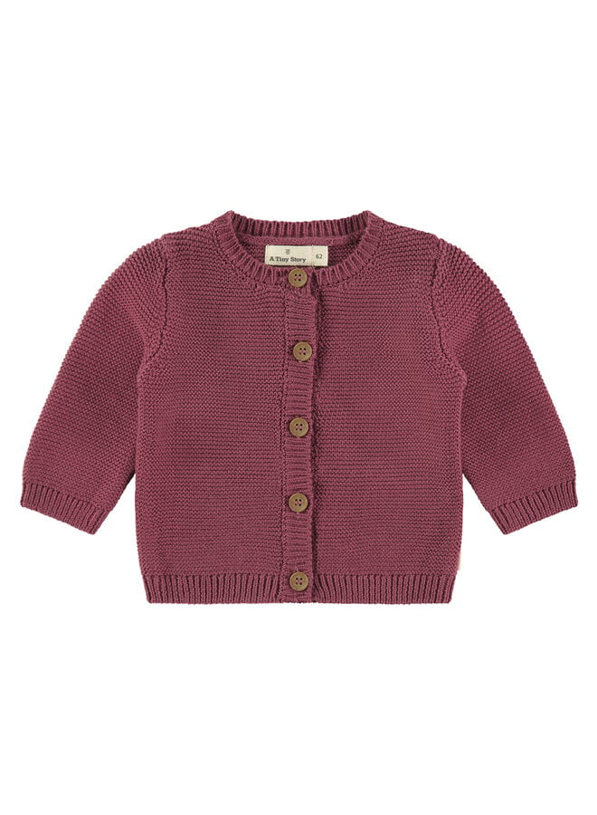 baby cardigan.30 – cranberry