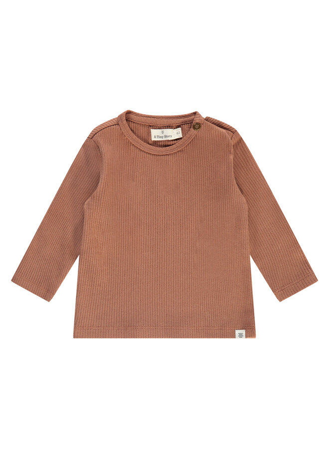 baby t-shirt long sleeve.31 mocha