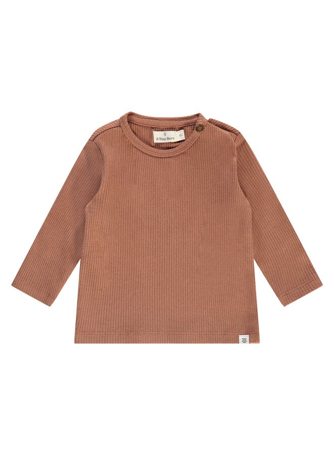 baby t-shirt long sleeve.31 mocha