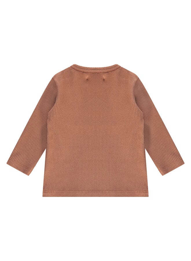 baby t-shirt long sleeve.31 mocha