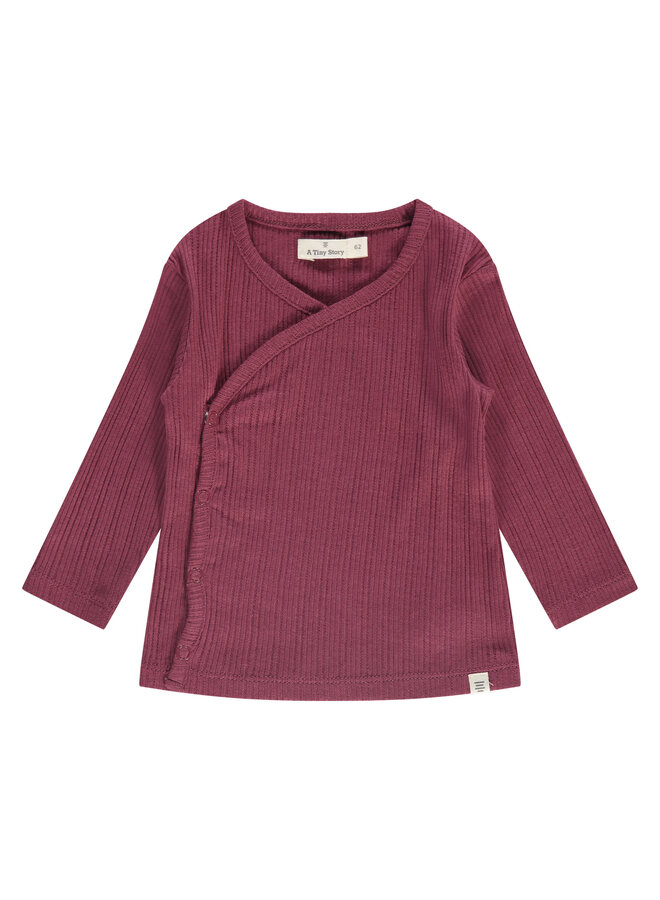 baby t-shirt long sleeve.35 cranberry