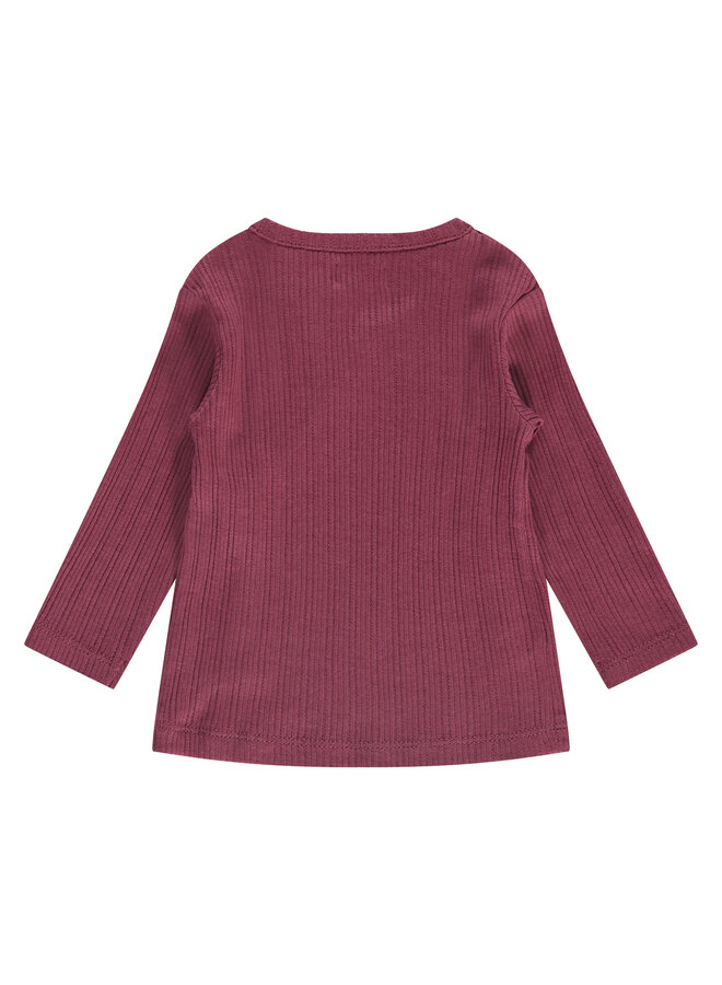 baby t-shirt long sleeve.35 cranberry