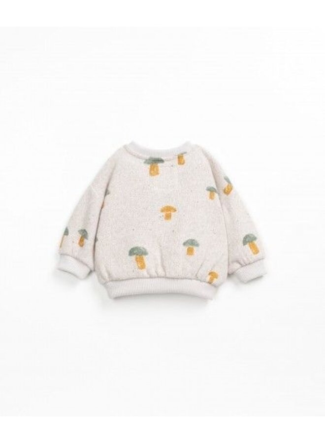 PRINTED JERSEY SWEATER SO-SO COGUMELOS