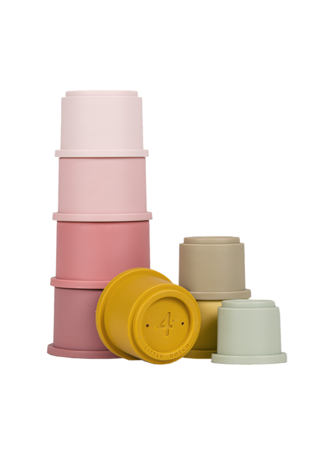 Little Dutch | Stapelbekers - Roze