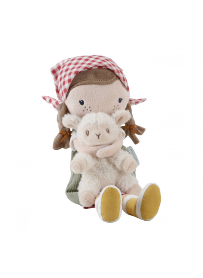Little Dutch | Knuffelpop - Boerin Rosa met Schaap 35CM