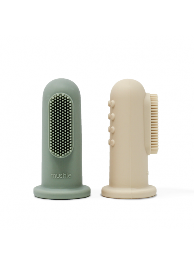 Toothbrush - Sand + Cambridge Blue