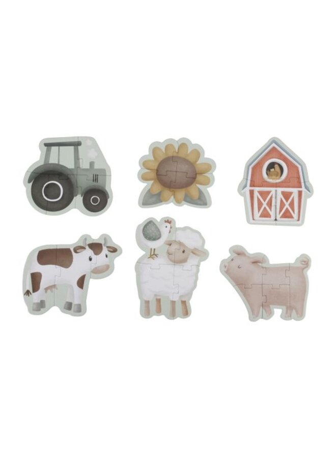 Little Dutch | 6 in 1  Puzzel - Little Farm