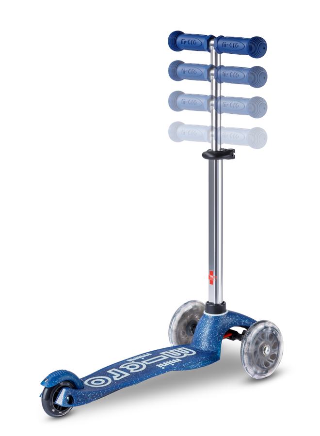 Mini Micro Step Deluxe Glitter LED | Blauw 2-6 jaar