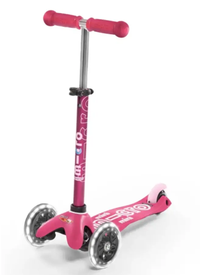 Mini Micro Step Inklapbaar LED | Roze 2-6 jaar