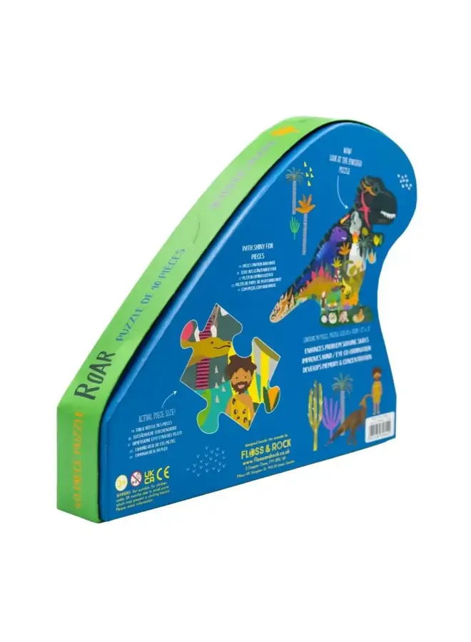 Floss & Rock | Dino 40 stuks - Jigsaw puzzle