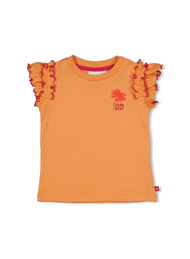 Baby T-shirt ruches - Samba Shake | Oranje