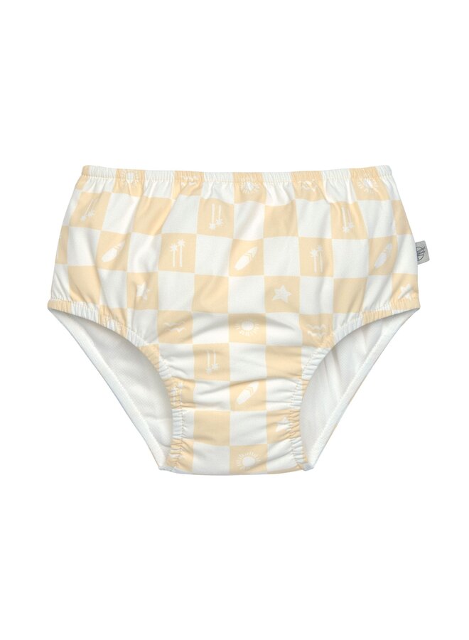LSF Swim Diaper Check Pattern – Vanilla