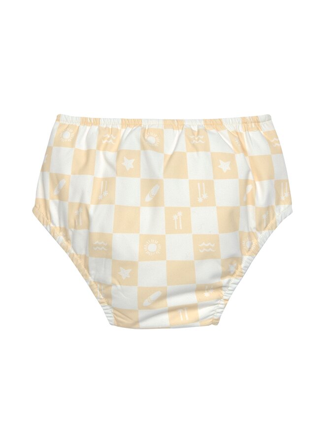 LSF Swim Diaper Check Pattern – Vanilla